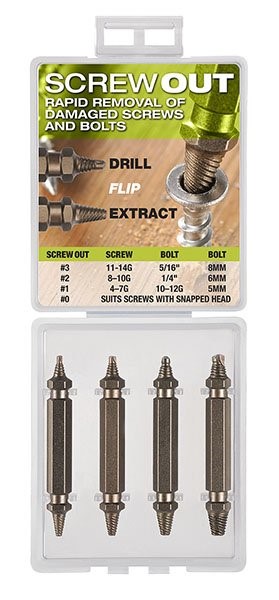 BORDO SCREW OUT SCREW EXTRACTOR SET 